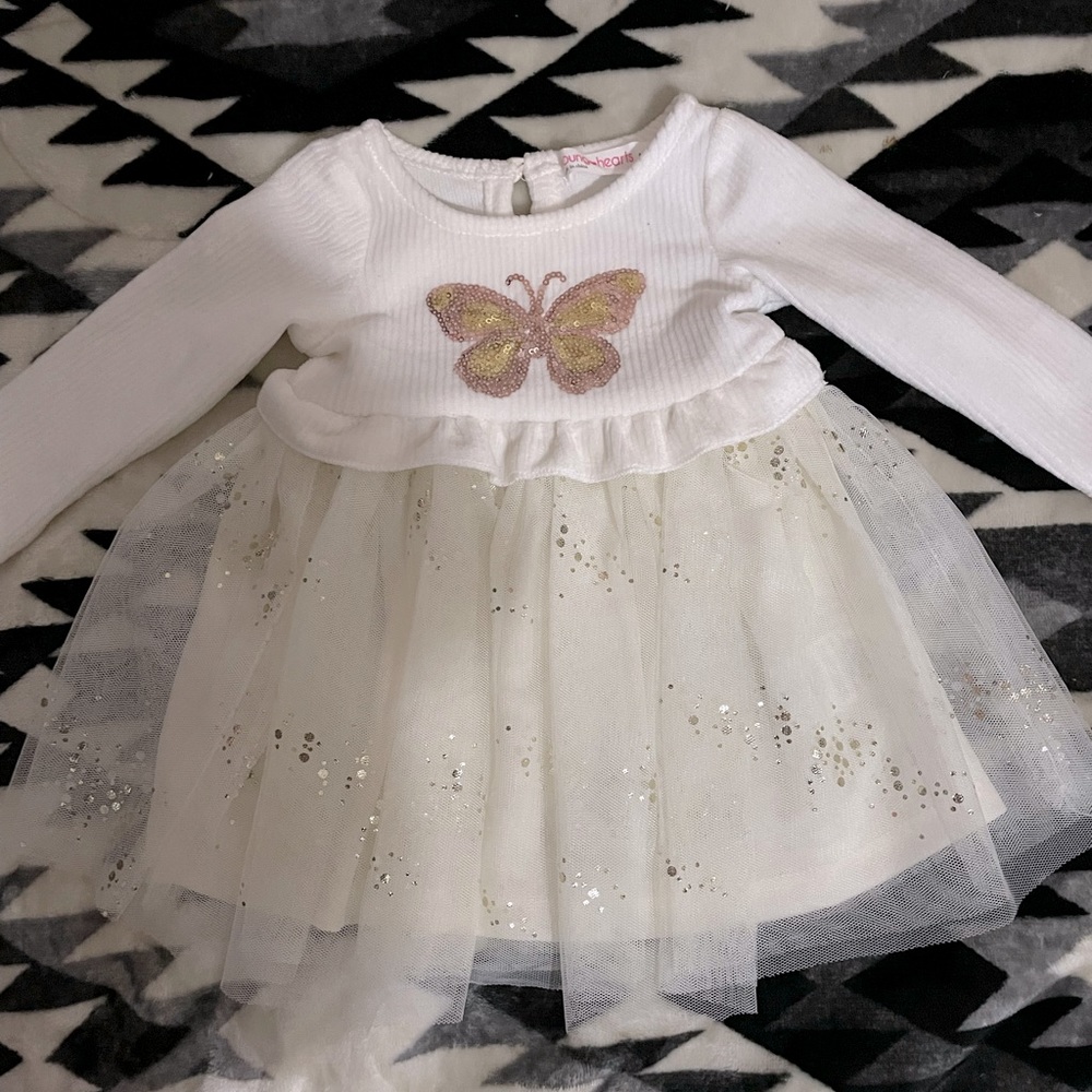 Sequin Butterfly dress with sparkles